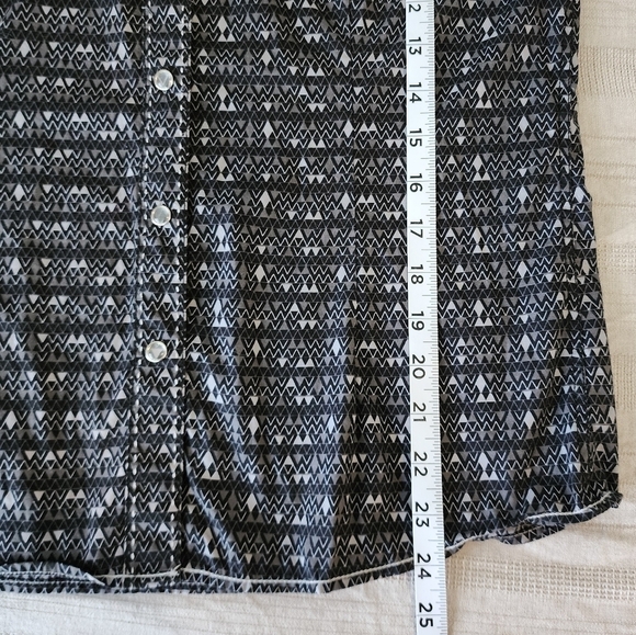 Panhandle Rough Stock Western Wear Shirt Collared Pearl Snap Women's Small - Picture 5 of 8